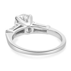 Platinum Round Diamond Engagement Ring