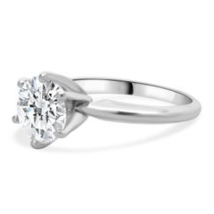 Platinum Round Diamond Engagement Ring