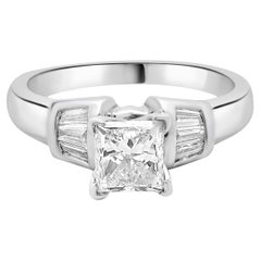 Platinum Round Diamond Engagement Ring