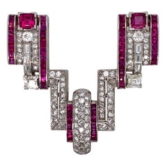 Platinum, Ruby and Diamond Clip