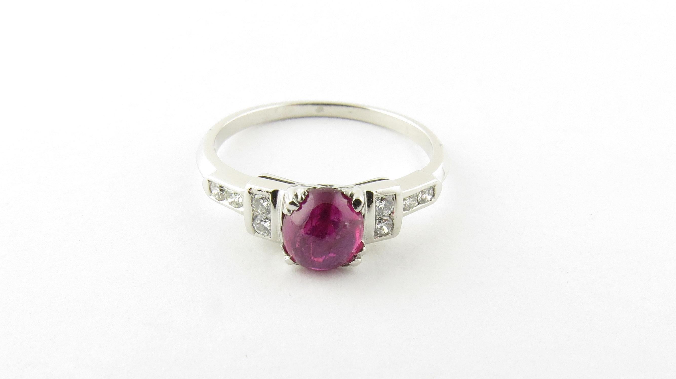 Platinum Ruby and Diamond Ring 5