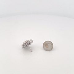 Platinum Ruby & Diamond Stud Earrings