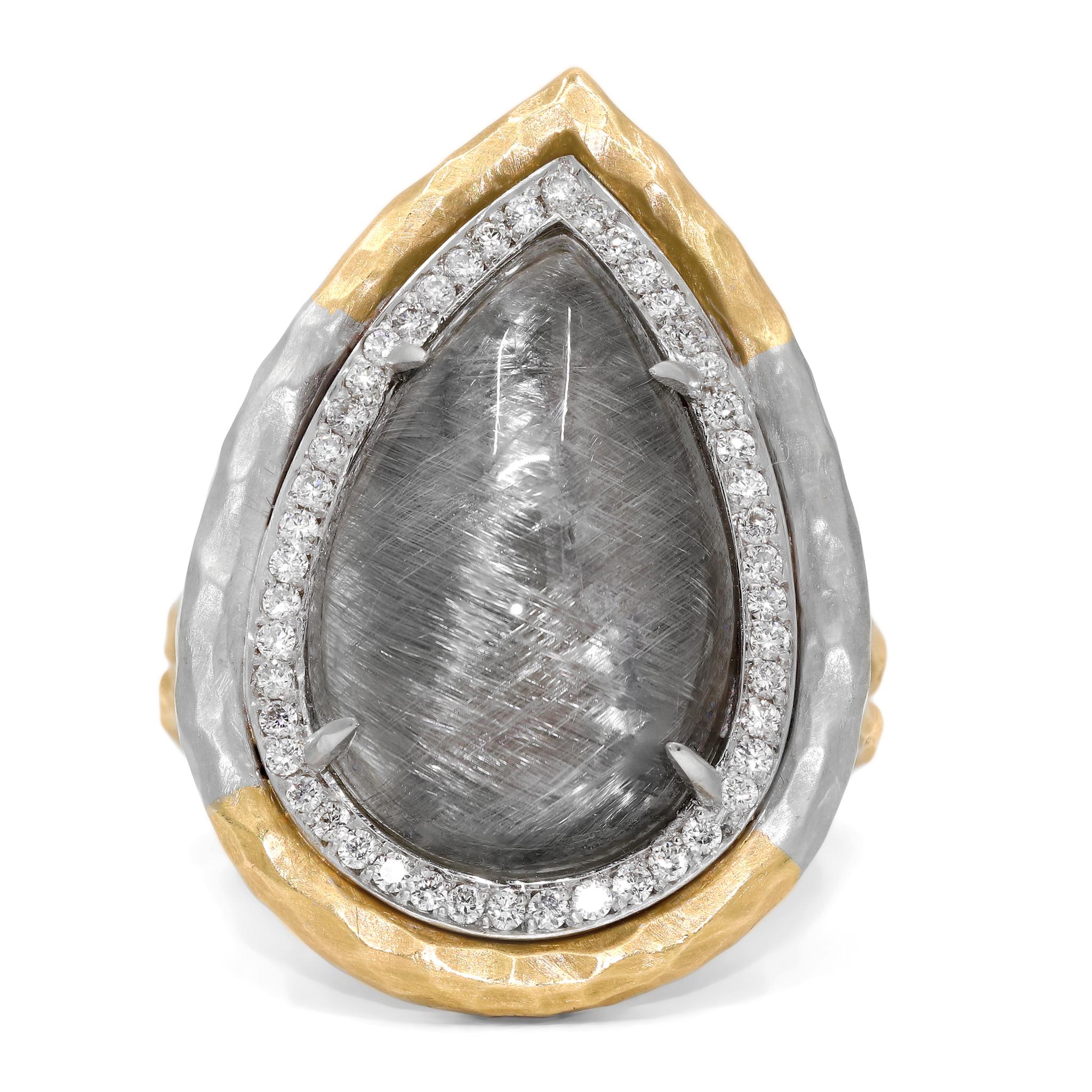 Einzigartiger Empress Ring, handgefertigt von der preisgekrönten Schmuckdesignerin Pamela Froman in ihrem unverkennbaren 