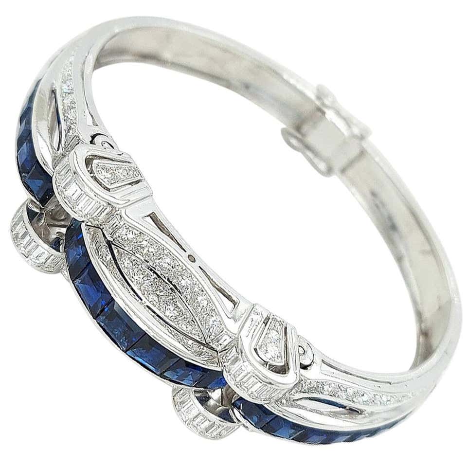 Platinum diamond bangles Clearance