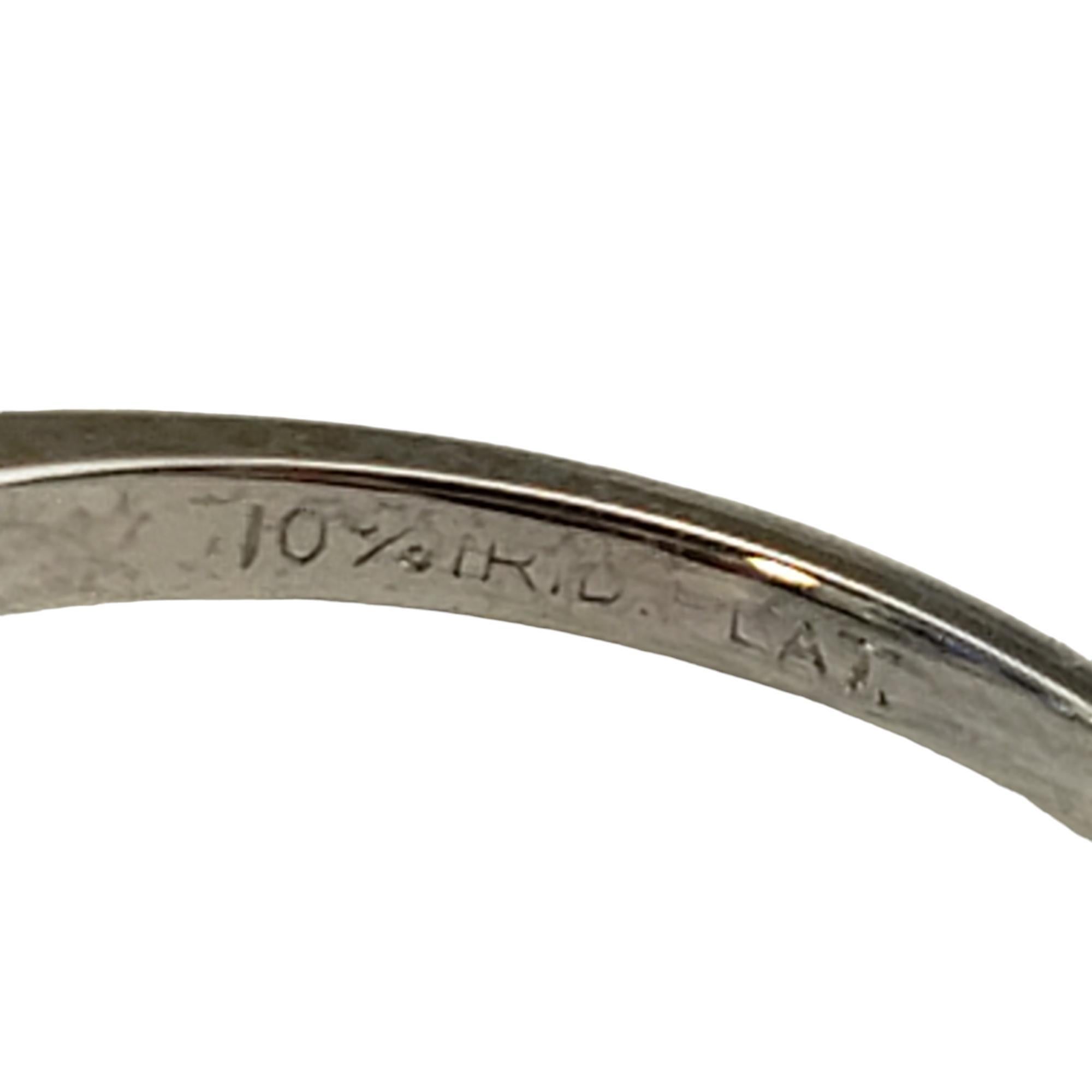 Bague en platine, saphir et diamant taille 5,75 n°17353 en vente 1