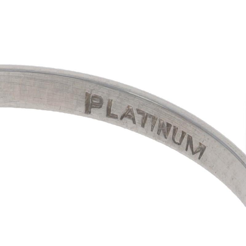 Platino Zafiro Diamante Anillo Art Decó Euro1,23ctw GIA Vintage Dos Piedras Bypass en venta 1