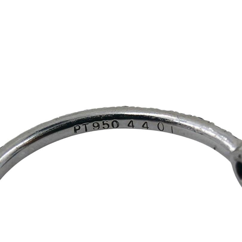 Platinum Sapphire Diamond Ring Estate Jewelry en vente 2