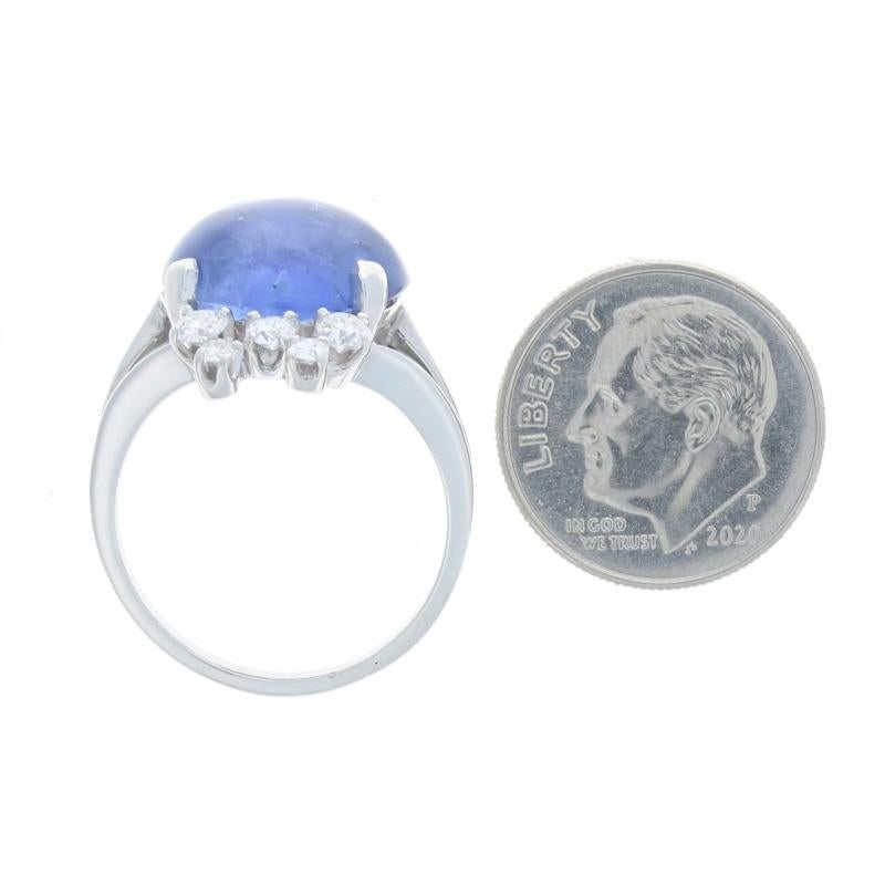 De las mujeres Anillo Platino Zafiro Diamante - Cabujón Oval 11.45ctw en venta
