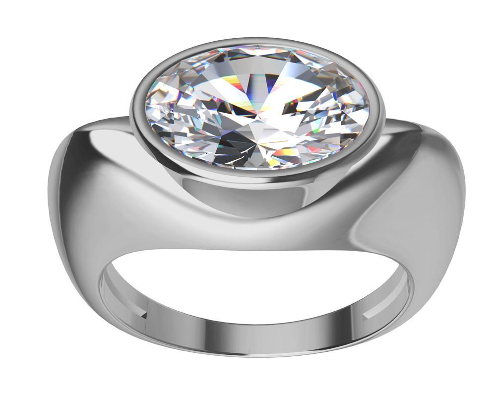 For Sale:  Platinum Sculpture GIA Diamond 2.02 Carats Ring 2