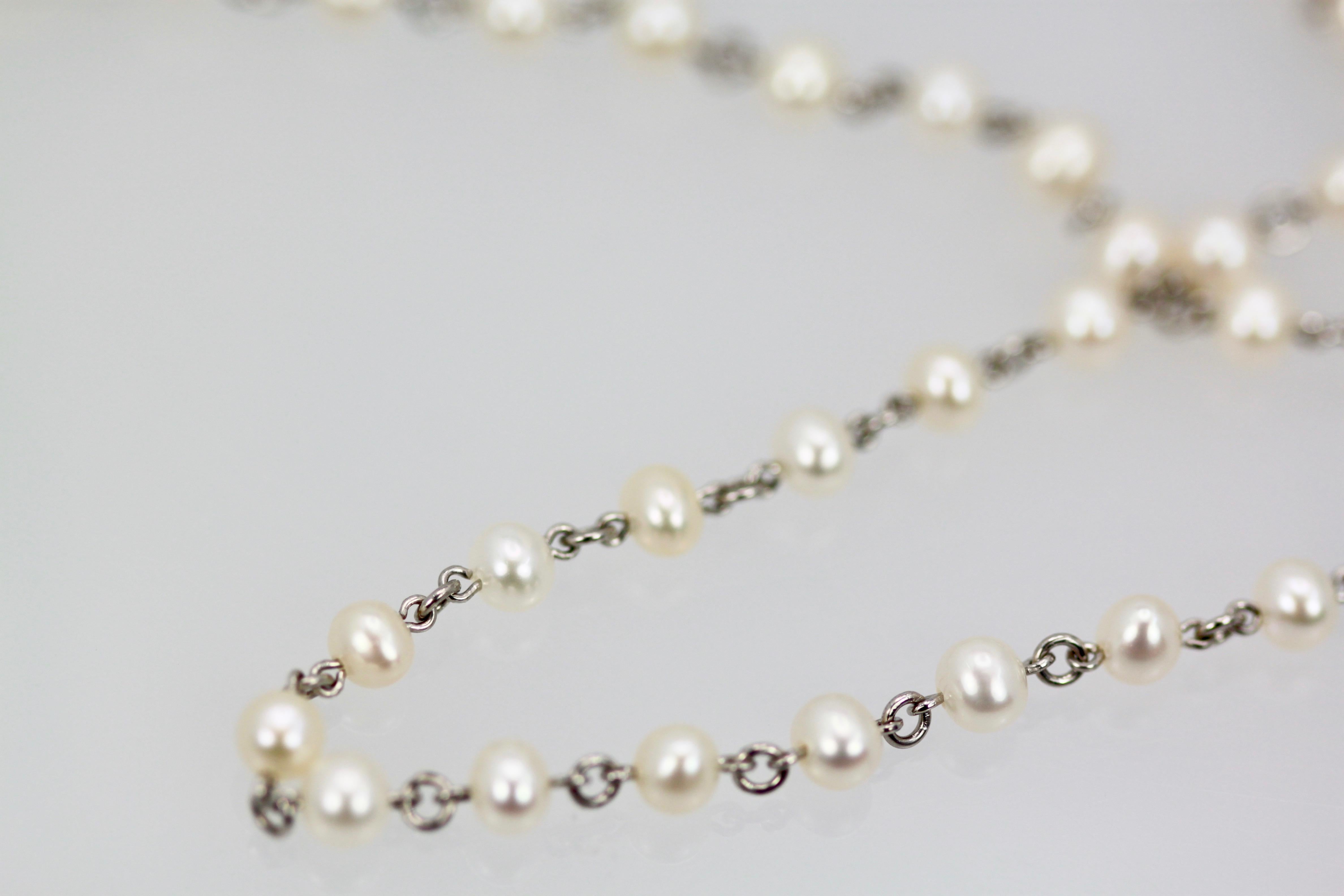 long seed pearl necklace