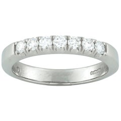 Platinum Seven-Stone Diamond Half Eternity Ring