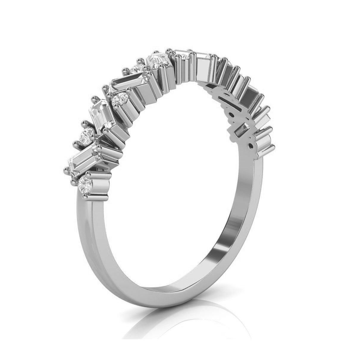 For Sale:  Platinum Sharvit Diamond Ring '1/3 Ct. Tw' 2