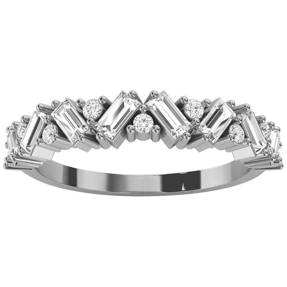 Platinum Sharvit Diamond Ring '1/3 Ct. Tw'