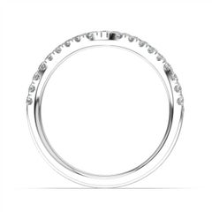 Platinum Shila Petite Stackable Diamond Ring '2/5 Carat'