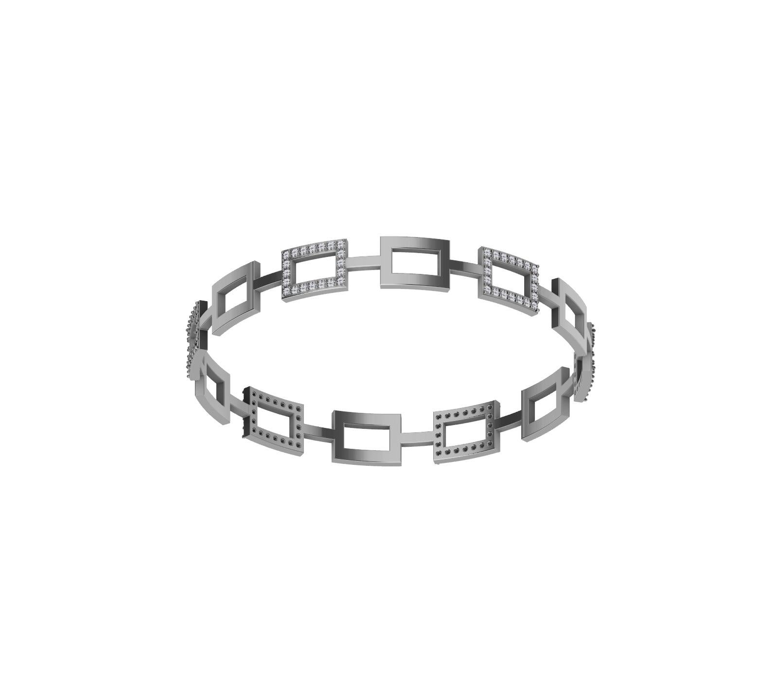 El diseñador de Tiffany, Thomas Kurilla, diseñó esta pieza de la serie Geométricos. Actualizada con diamantes, esta nueva mezcla de platino y metal de ley proporciona un gran brillo superior. 
Este es uno de mis primeros diseños.  Utilizaba formas