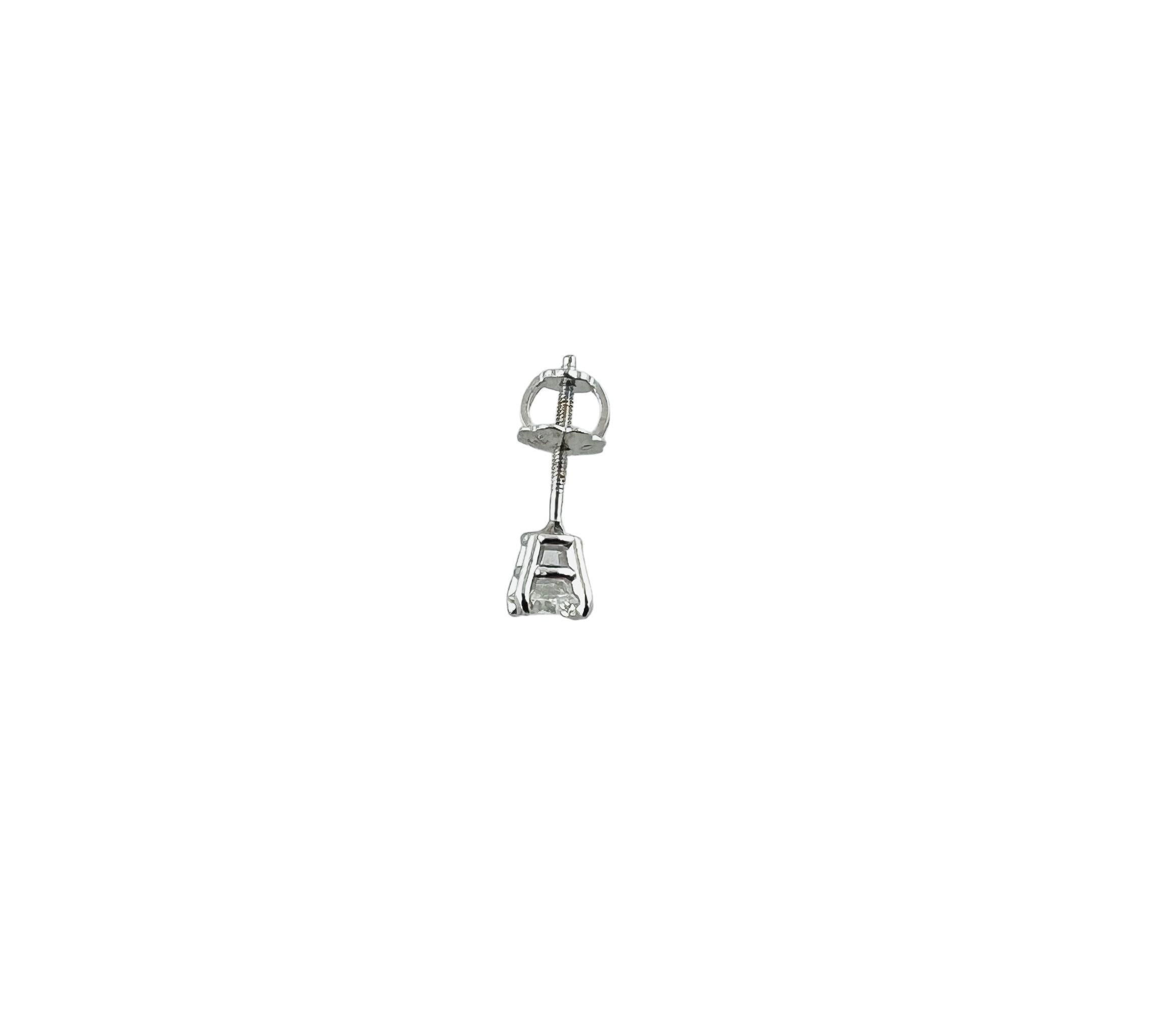 Women's Platinum SINGLE Diamond Stud Earring #16579