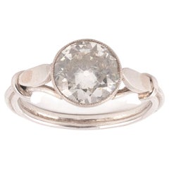 Platinum Single Stone 1.50 Carat Diamond Engagement Ring