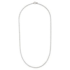 Platinum Small Paperclip Chain
