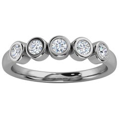 Platinum Soph Delicate Bezel Diamond Ring '1/3 Ct. Tw'