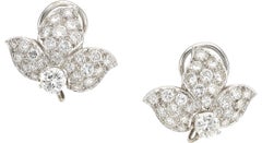 Platinum South Sea Pearl and 5 Carat Diamond Day / Night Clip-On Earrings