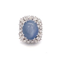 Platinum Star 21..62 Carat Sapphire and Diamond Ring