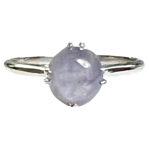 Platinum Cabochon Star Sapphire Ring 1970s