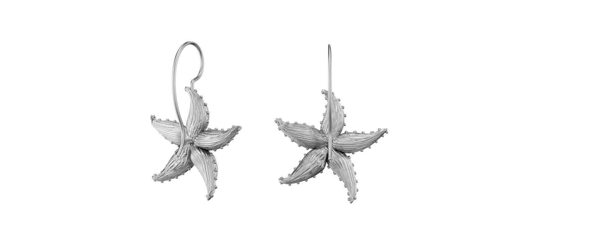 aquamarine starfish earrings scene