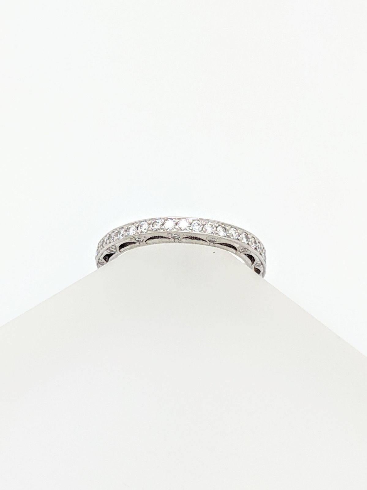 Platinum Tacori 1.05ct Cushion Cut Diamond Engagement Ring, Matching Band SI1/G 5
