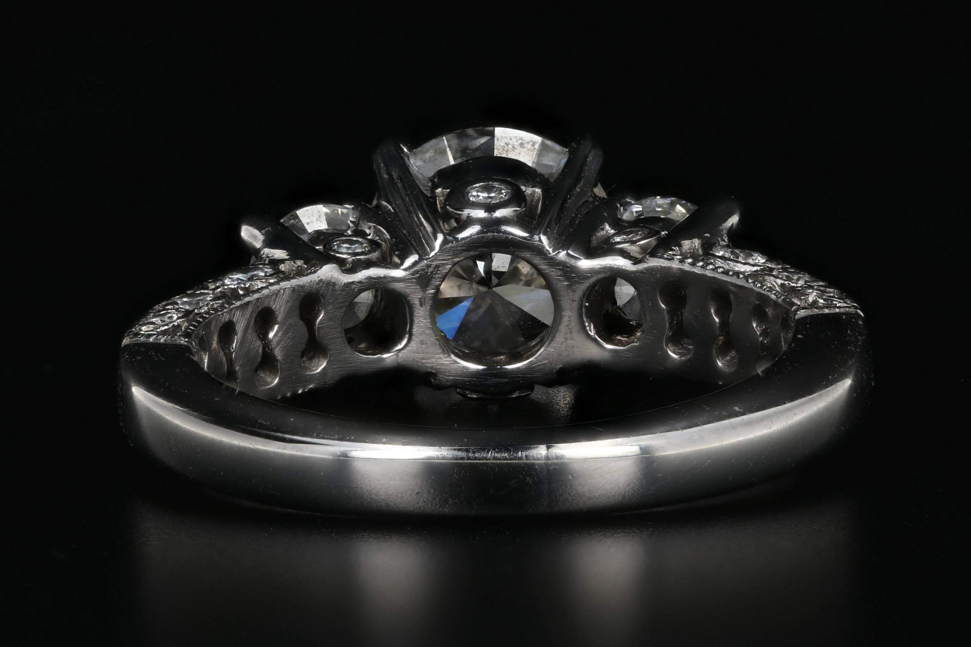 Platinum Tacori 1.54 Carat Diamond Ring GIA Certified In Good Condition In Cape May, NJ