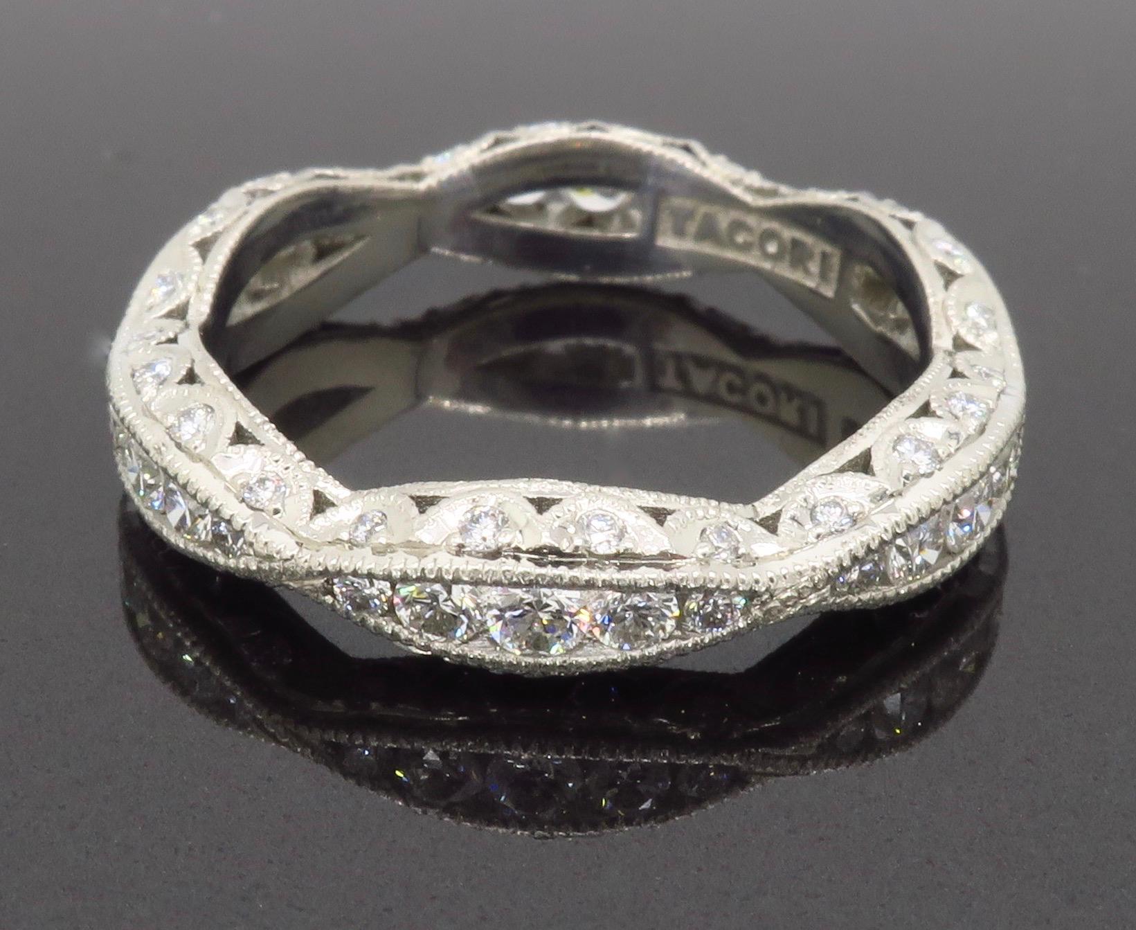 Platinum Tacori Diamond Eternity Band 4