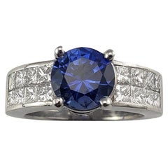 Platin-Platin-Tansanit und Diamantring