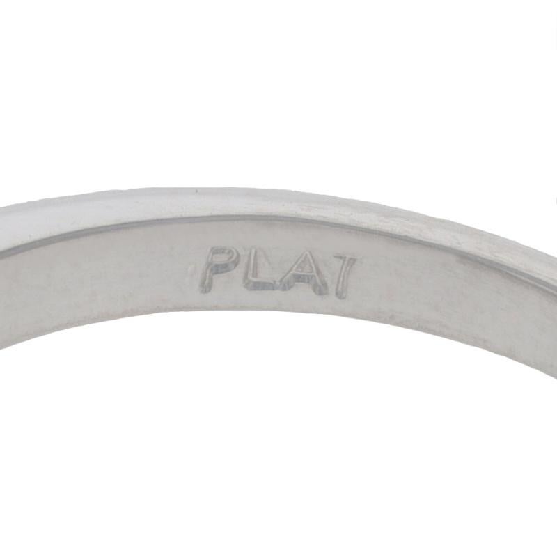 Platin Tansanit Diamant Verlobungsring - rund 1,77 ctw 1