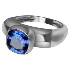 Platinum Tanzanite Sculpture Ring