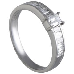 Platinum Tapered Baguette Diamond Ring