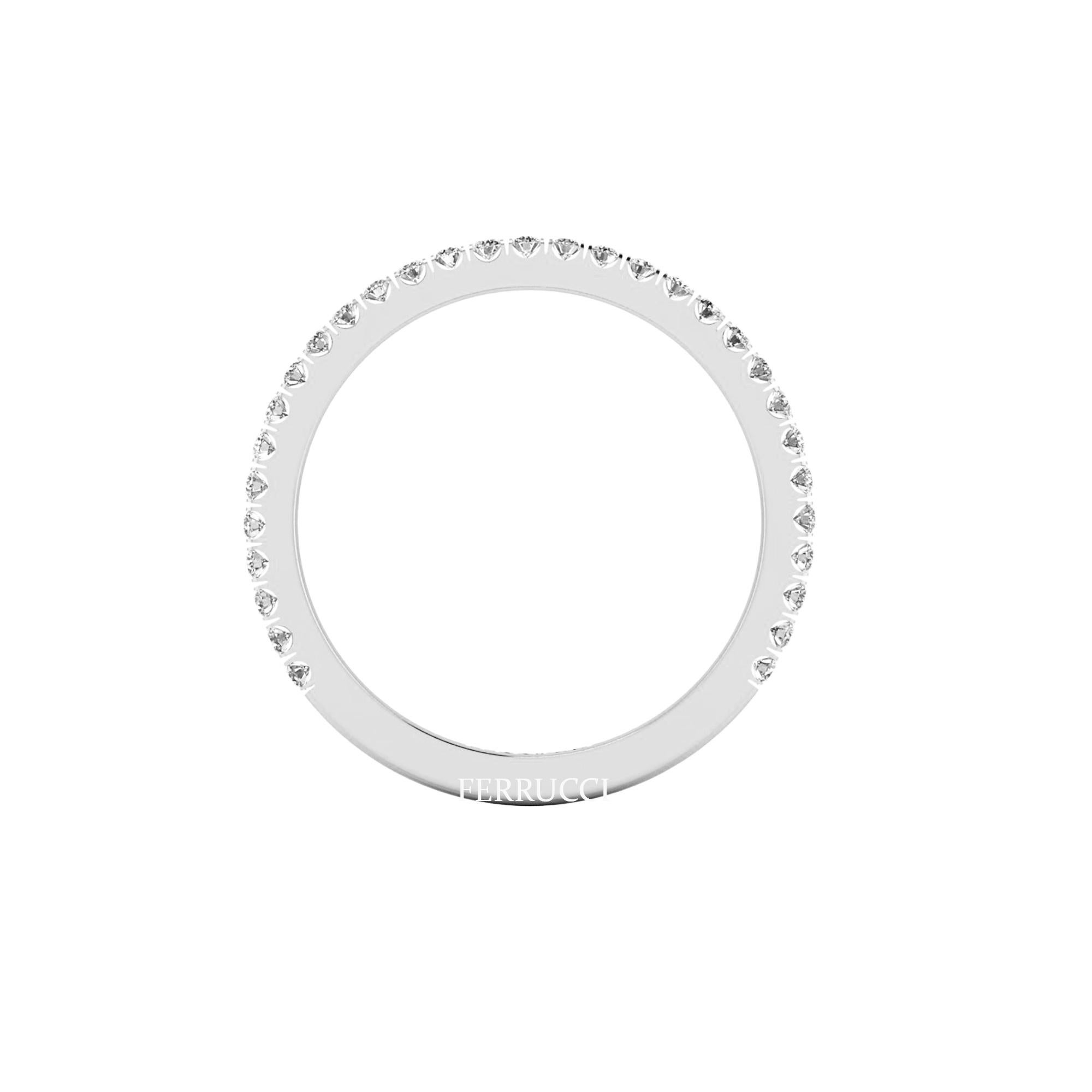 Platin 950 dünnen Band Ring, stapelbar Ringe, mit etwa 0,30 Karat weißen Diamanten G Farbe, VS Klarheit, Hand gesetzt, bequeme Passform, das Band messen 1,5 mm Breite Tragen Sie einzelne oder mehrere flache Bänder für verschiedene