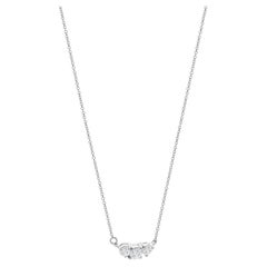 Platino Tre Diamanti  Collana