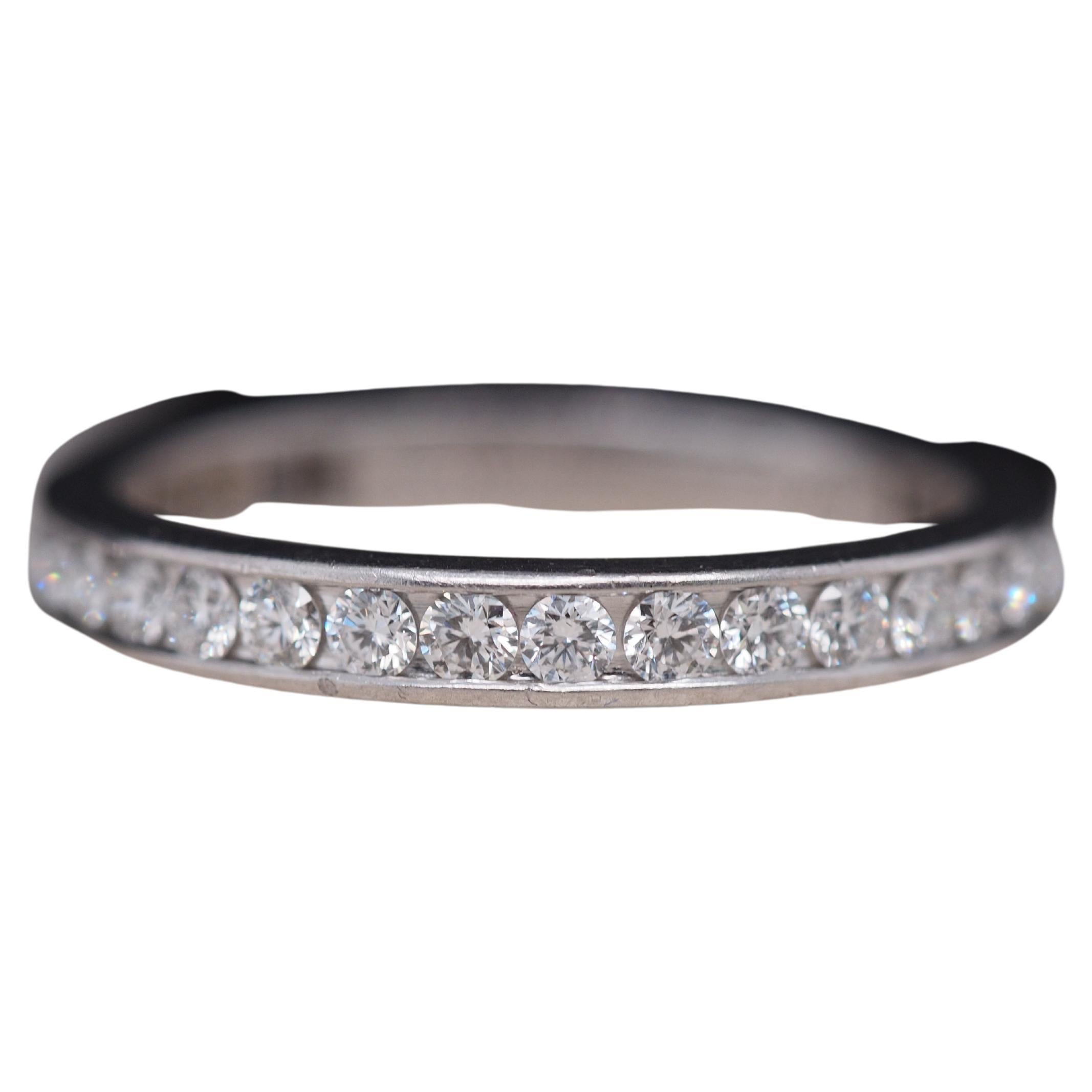 Platinum Tiffany and Co Diamond Eternity Band For Sale