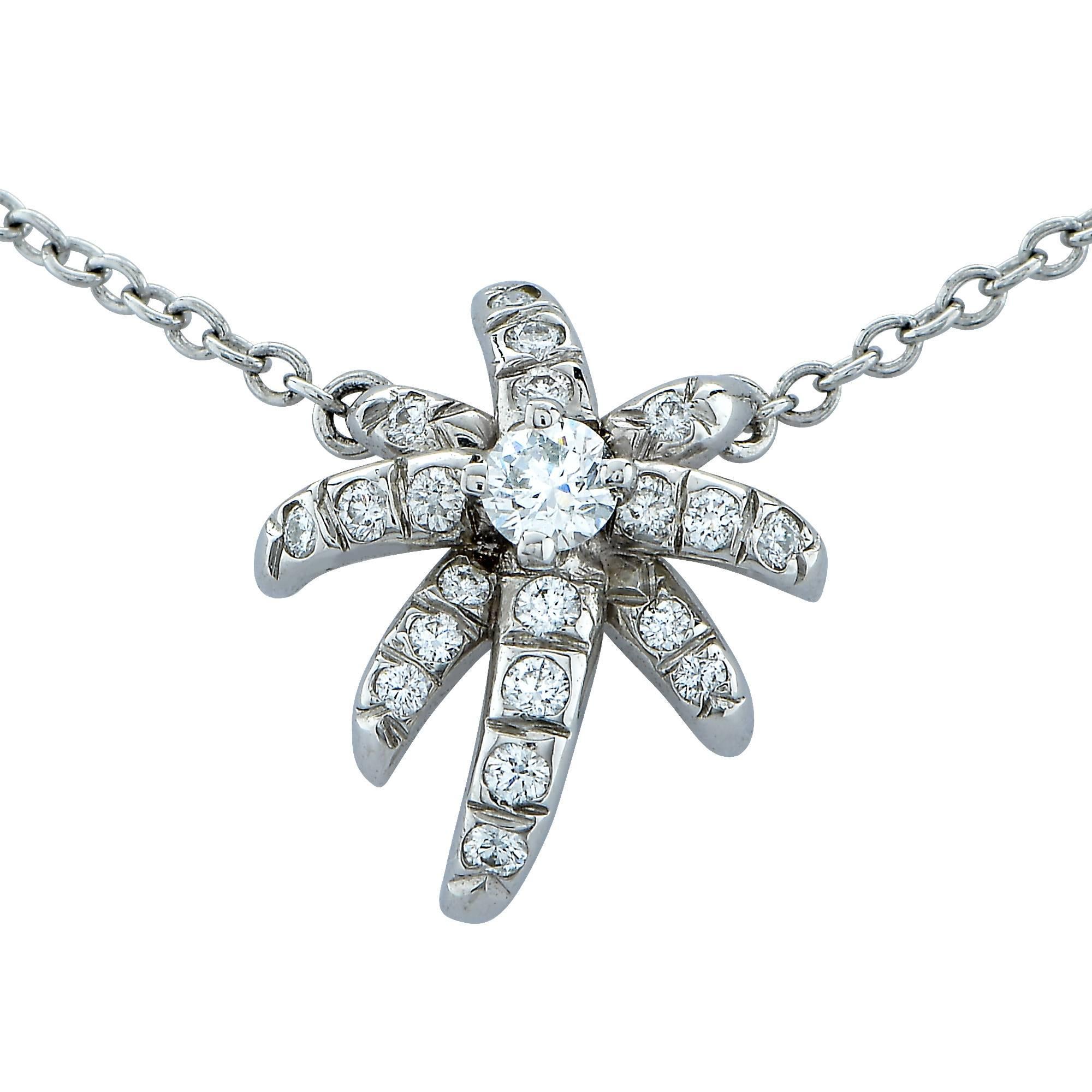 Platinum Tiffany & Co. Fireworks Diamond Necklace
