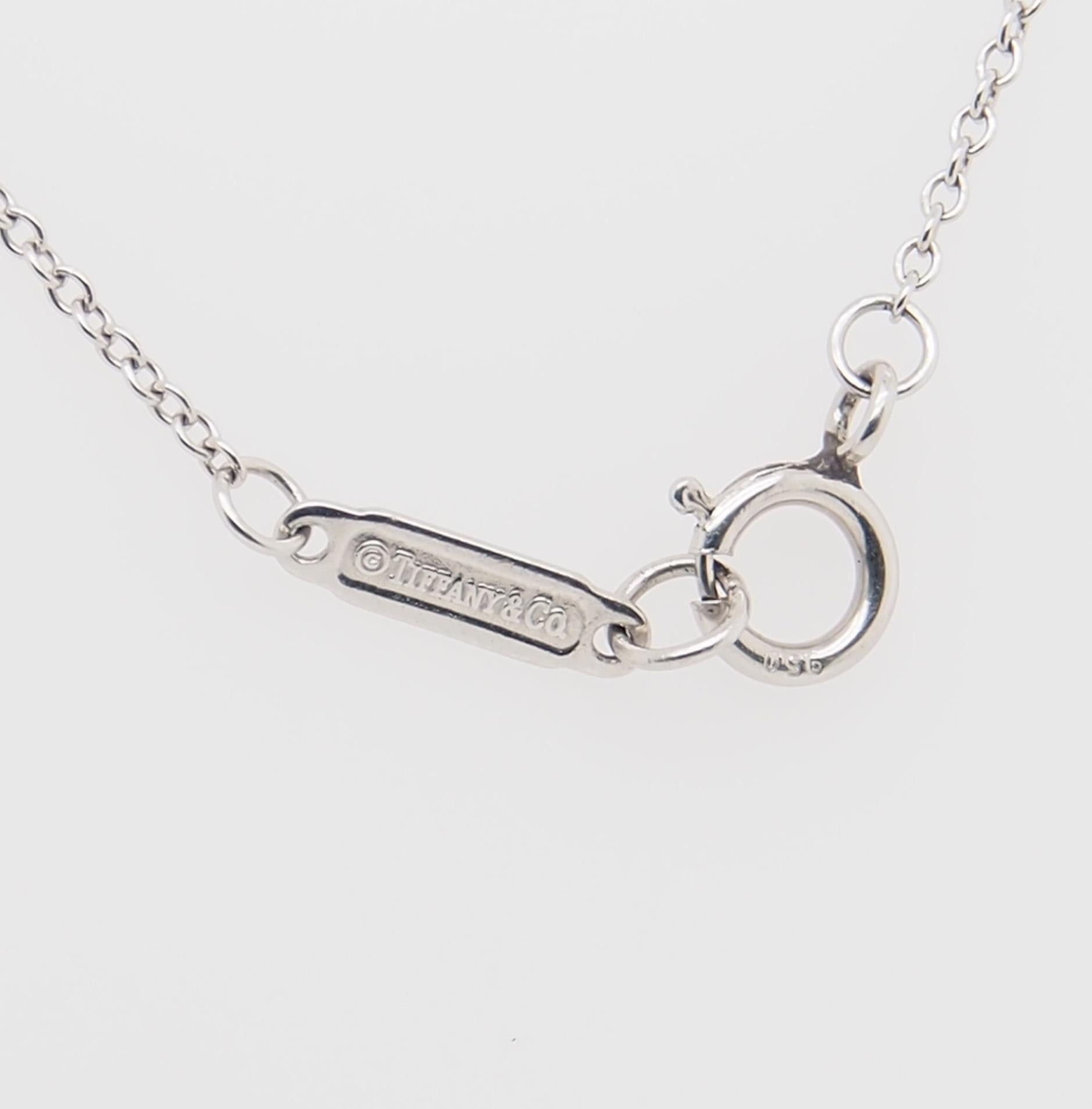 Modern Platinum Tiffany & Co. Tanzanite Pendant White 0.70 Carat