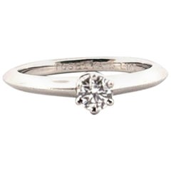 Platin Tiffany & Co. 0,18 Karat H VVS1 Diamant Verlobungsring