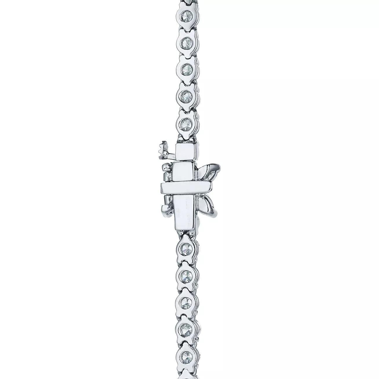 Platinum Tiffany & Co. 21.70cttw Victoria Round Cut Diamond Tennis Necklace 3