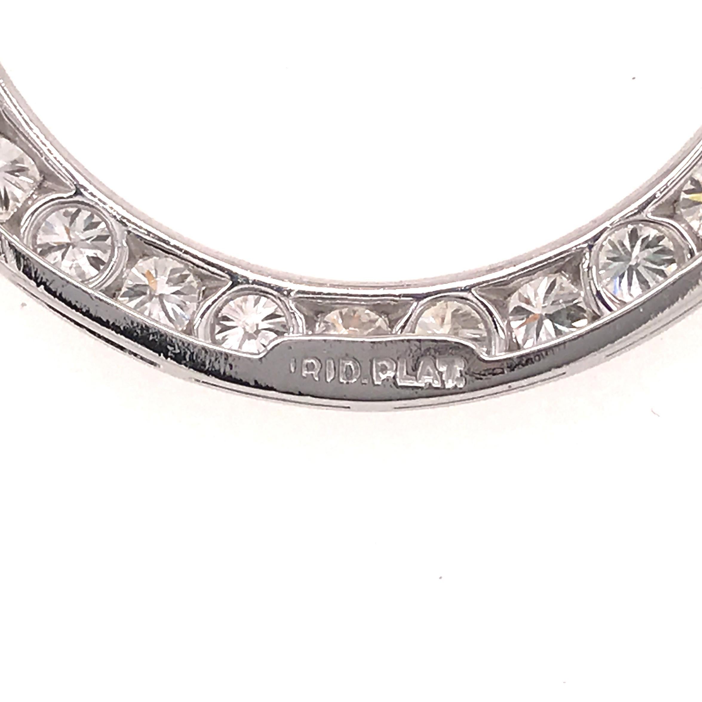 Women's Platinum Tiffany & Co. Diamond Circle Pendant