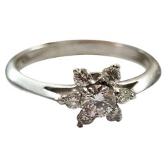 Platinum Tiffany & Co. Diamond Flower Cluster Ring