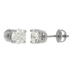 Platinum Tiffany & Co. Diamond stud earrings