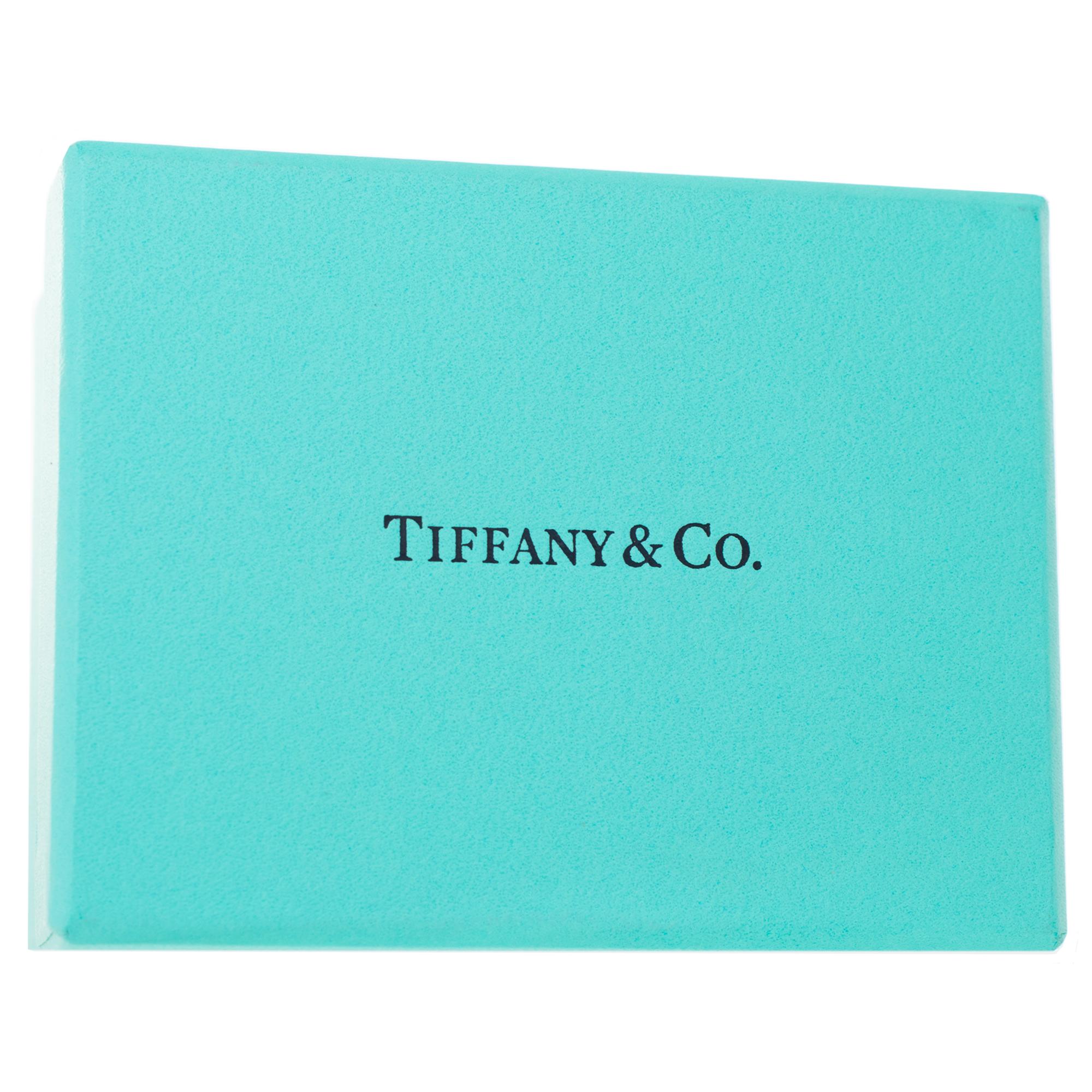 Platinum Tiffany & Co. Diamond stud earrings For Sale 1