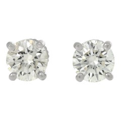 Vintage Platinum Tiffany & Co. Diamond stud earrings