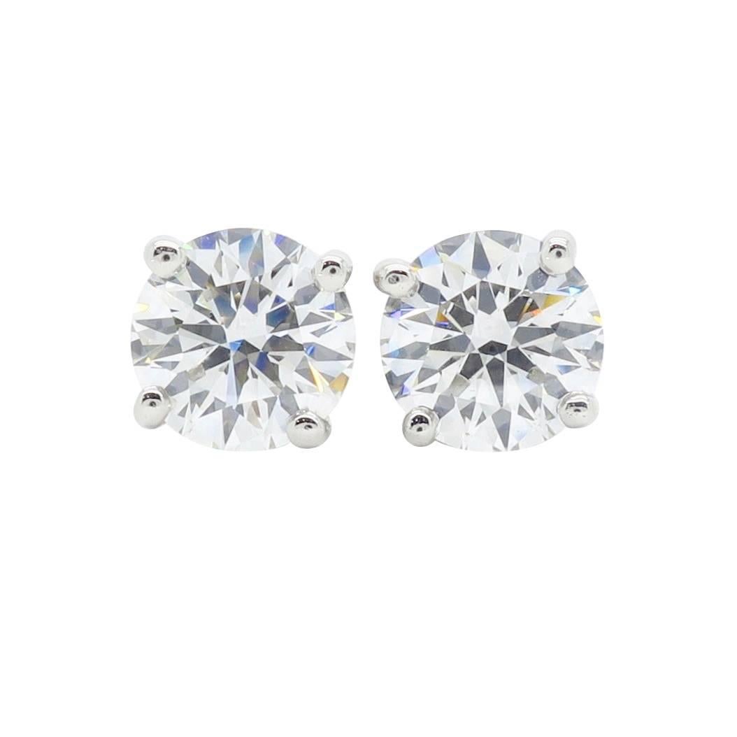 Platinum Tiffany & Co. Diamond Stud Earrings