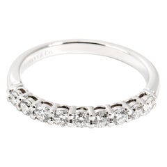 Platinum Tiffany & Co. Embrace Band Ring '9 Diamonds 0.27 Carat'
