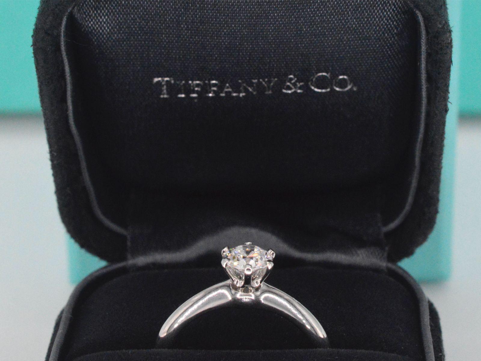 Platinum Tiffany & Co Ring with Diamond 0.71 carat 6
