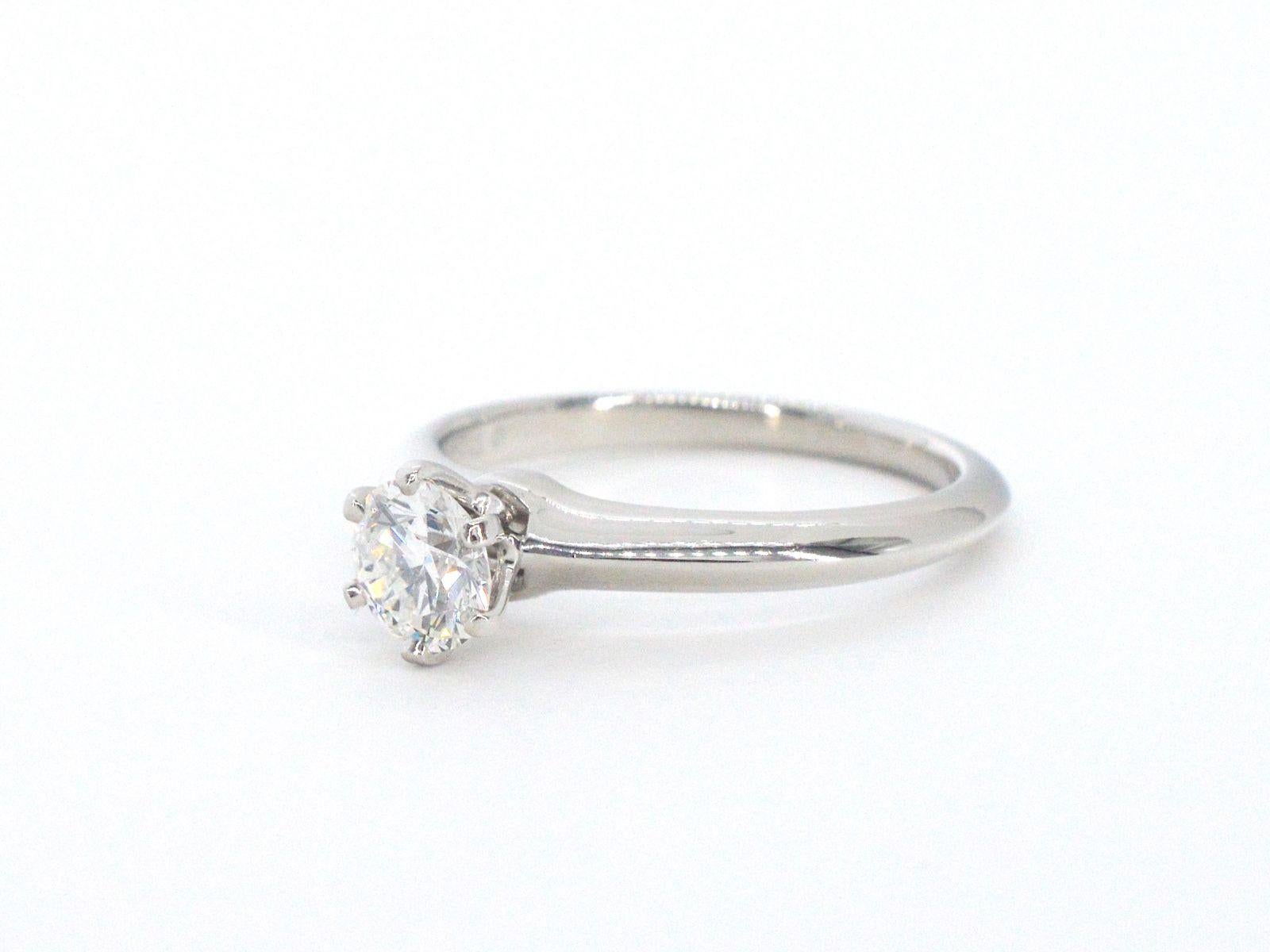 Platinum Tiffany & Co Ring with Diamond 0.71 carat 3